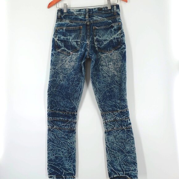 CJ Black Premium Distressed Ripped Denim Slim Fit Jeans W28 L30 Streetwear - Picture 8 of 12